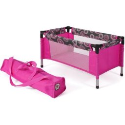 CHIC2000 Puppenbett Puppen-Reisebett, Hot Pink, mit Tragetasche