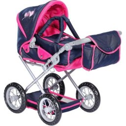 Knorrtoys® Kombi-Puppenwagen Ruby - Flying Hearts, mit Wickeltasche