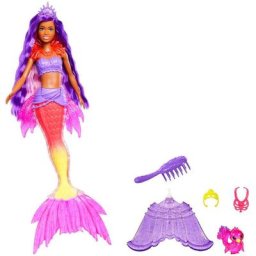 Barbie Meerjungfrauenpuppe Meerjungfrauen Power, Brooklyn, mit lila Haaren und Zubehör