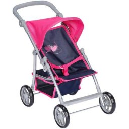 Knorrtoys® Puppenbuggy Liba - Flying Hearts Blue