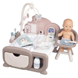 Smoby Puppen Pflegecenter Baby Nurse, Cocoon Puppen-Spielzimmer 3in1 mit Puppe