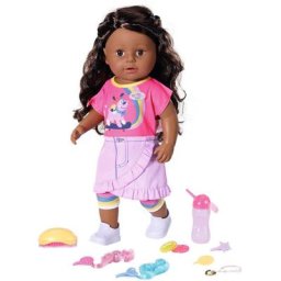 Baby Born Stehpuppe Sister, Dolls of Colour, 43 cm, mit lebensechten Funktionen