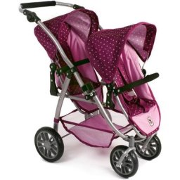 CHIC2000 Puppen-Zwillingsbuggy Vario Brombeere