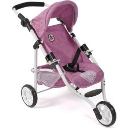 CHIC2000 Puppenbuggy Jogging-Buggy Lola, Jeans Pink, mit klappbarem Verdeck
