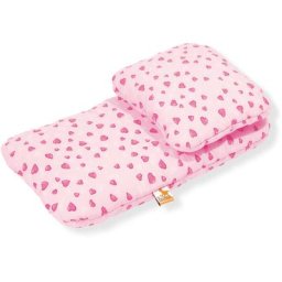 Pinolino® Puppen Bettwäsche Herzchen, rosa, (Set, 2-tlg), Made in Europe