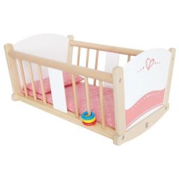 Hape Puppenwiege Schlummerwiege, FSC®- schützt Wald - weltweit