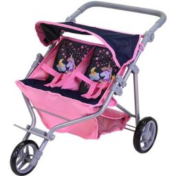 Knorrtoys® Puppen-Zwillingsbuggy Duo - Magic Unicorn