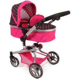 CHIC2000 Kombi-Puppenwagen Yolo, Pink, mit schwenkbaren Vorderrädern
