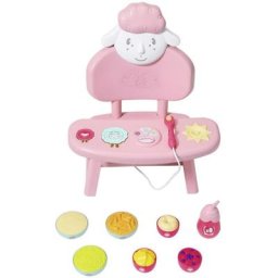 Baby Annabell Puppenhochstuhl Lunch Time Tisch, mit Licht- und Soundeffekten