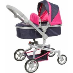 Knorrtoys® Kombi-Puppenwagen Boonk - Diadem Pink