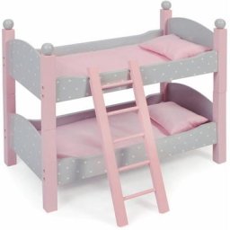 CHIC2000 Puppenbett Puntos Grey, auch als zwei Einzelbetten verwendbar