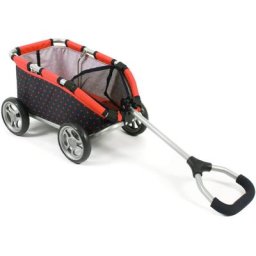 CHIC2000 Puppen Ziehwagen Skipper, Dots Koralle, (1-tlg)