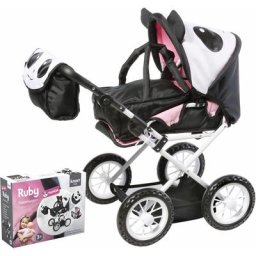 Knorrtoys® Kombi-Puppenwagen Ruby - Panda, mit Wickeltasche