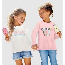 KIDSWORLD Langarmshirt Tomorrow starts now! (Packung, 2-tlg) Basic Form