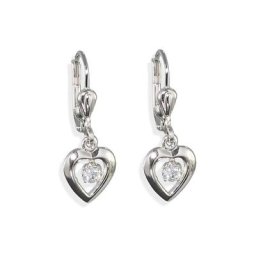 Amor Paar Ohrhänger 9060030, Herz, mit Zirkonia