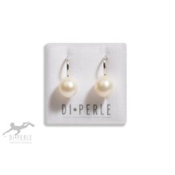 DI PERLE Paar Ohrhänger Damen Perlenschmuck 925 Silber Süsswasser Perlen Ohrhänger, Damen Perlenschmuck