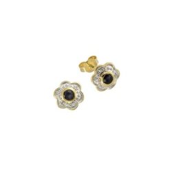 Fascination by Ellen K. Paar Ohrstecker 375 Gold Safir