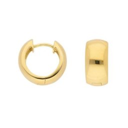 Adelia´s Paar Ohrhänger 333 Gold Ohrringe Creolen Ø 14,6 mm, Goldschmuck für Damen
