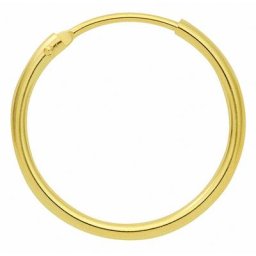 Adelia´s Paar Ohrhänger Damen Goldschmuck 1 Paar 585 Gold Ohrringe / Creolen Ø 9 mm, 585 Gold Goldschmuck für Damen