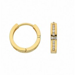 Adelia´s Paar Ohrhänger Damen Goldschmuck, 333 Gold Goldschmuck für Damen