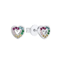 Prinzessin Lillifee Paar Ohrstecker Herz 2031166, mit Zirkonia
