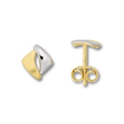 ONE ELEMENT Paar Ohrstecker Knoten Ohrringe Ohrstecker aus 333 Gelbgold, Damen Gold Schmuck Knoten