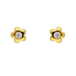 Adelia´s Paar Ohrhänger 333 Gold Ohrringe Ohrstecker, mit Zirkonia Goldschmuck für Damen