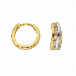 Adelia´s Paar Ohrhänger Damen Goldschmuck, 333 Gold Goldschmuck für Damen