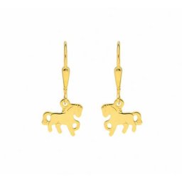 Adelia´s Paar Ohrhänger Damen Goldschmuck 1 Paar 333 Gold Ohrringe / Ohrhänger Pferd, 333 Gold Goldschmuck für Damen
