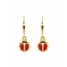 Adelia´s Paar Ohrhänger 1 Paar 333 Gold Ohrringe / Ohrhänger Marienkäfer, 333 Gold Goldschmuck für Damen