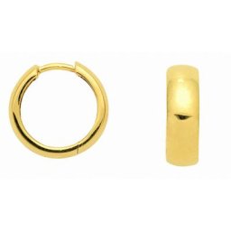 Adelia´s Paar Ohrhänger Damen Goldschmuck 1 Paar 333 Gold Ohrringe / Creolen Ø 14 mm, 333 Gold Goldschmuck für Damen
