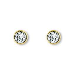 ONE ELEMENT Paar Ohrstecker Zirkonia Zarge Ohrringe Ohrstecker aus 333 Gelbgold, Damen Gold Schmuck Zarge