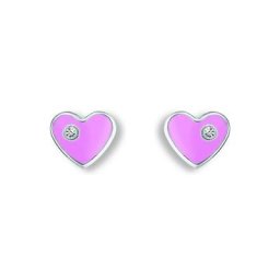 ONE ELEMENT Paar Ohrstecker Zirkonia Herz Ohrringe Ohrstecker aus 925 Silber, Damen Silber Schmuck Herz