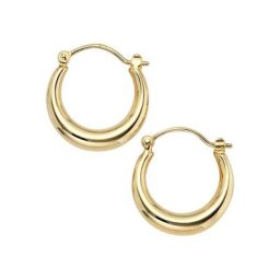 JOBO Paar Creolen, rund 333 Gold