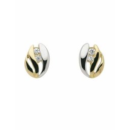 Adelia´s Paar Ohrhänger 1 Paar 333 Gold Ohrringe / Ohrstecker mit Zirkonia, 333 Gold mit Zirkonia Goldschmuck für Damen