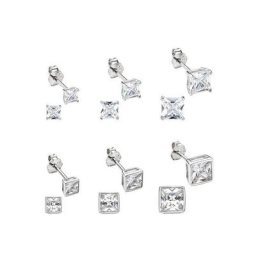 Bruno Banani Ohrstecker-Set B00 26S/90/03, B0026S/90/03/1 (Set, 12-tlg), mit Zirkonia (synth)