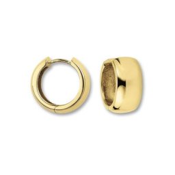ONE ELEMENT Paar Creolen Ohrringe Creolen aus 333 Gelbgold Ø 15,5 x 7,0 mm, Damen Gold Schmuck
