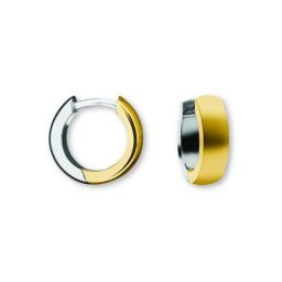 ONE ELEMENT Paar Creolen Ohrringe Creolen aus 585 Gelbgold Ø 12,0 x 4,0 mm, Damen Gold Schmuck