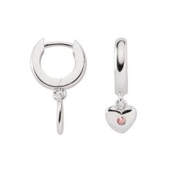 Adelia´s Paar Ohrhänger 925 Silber Ohrringe Creolen Herz Ø 11,9 mm, mit Zirkonia Silberschmuck für Damen