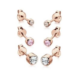 Elli Ohrring-Set (Set, 6 tlg) rund mit Kristalle