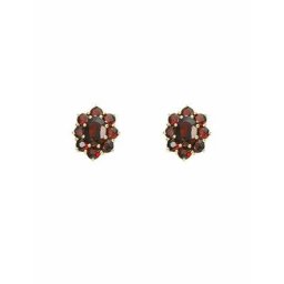 Adelia´s Paar Ohrhänger 333 Gold Ohrringe Ohrstecker mit Granat, mit Granat Goldschmuck für Damen