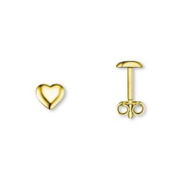 ONE ELEMENT Paar Ohrstecker Herz Ohrringe Ohrstecker aus 333 Gelbgold, Damen Gold Schmuck Herz