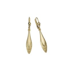 Fascination by Ellen K. Paar Ohrhänger 375 Gold glanz matt diamantiert