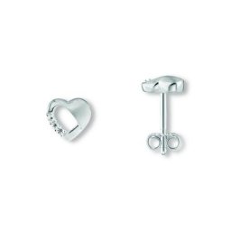 ONE ELEMENT Paar Ohrstecker Zirkonia Herz Ohrringe Ohrstecker aus 925 Silber, Damen Silber Schmuck Herz
