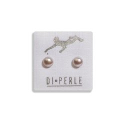 DI PERLE Paar Ohrstecker Damen Perlenschmuck 585 Gelbgold Süsswasser Perlen Ohrstecker, Damen Perlenschmuck