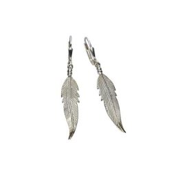 Zeeme Paar Ohrhänger 925/- Sterling Silber Feder