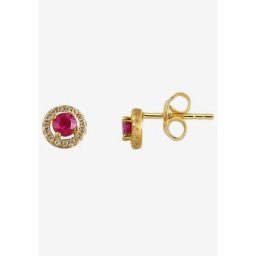 Stardiamant Paar Ohrstecker D2246G, D2247G, D2248G, mit Rubin, Saphir oder Smaragd und Brillanten