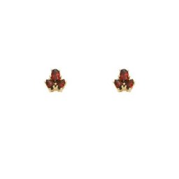 Adelia´s Paar Ohrhänger 333 Gold Ohrringe Ohrstecker, mit Granat Goldschmuck für Damen