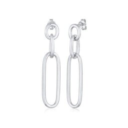 Elli Paar Ohrstecker Glieder Basic Hänger Blogger 925 Silber