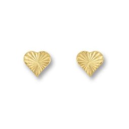 ONE ELEMENT Paar Ohrstecker Herz Ohrringe Ohrstecker aus 333 Gelbgold, Damen Gold Schmuck Herz